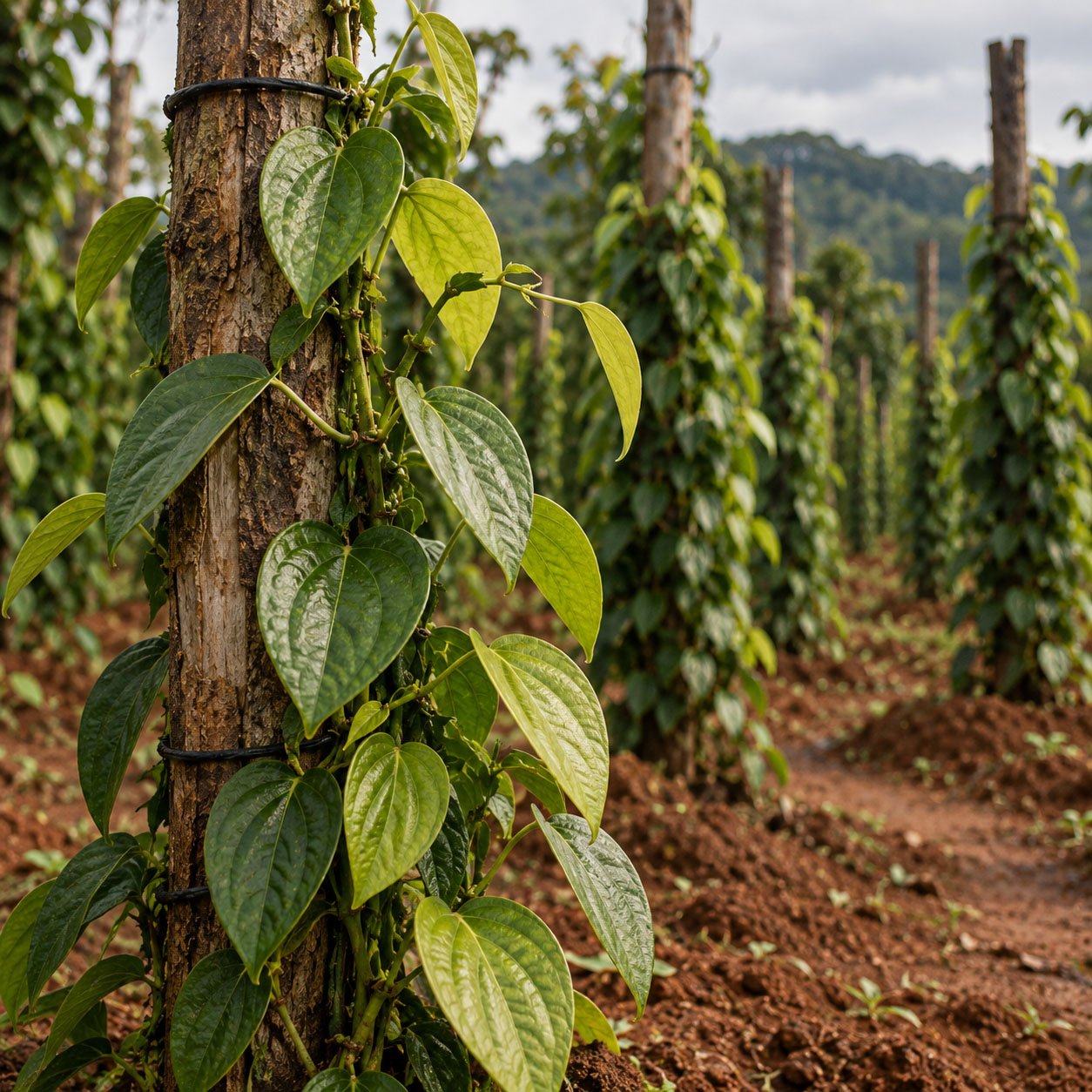 Planta joven de pimienta